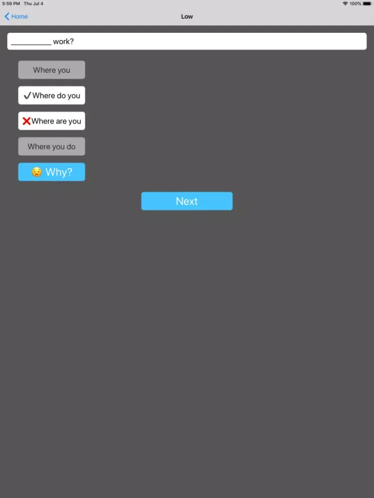 EPT Grammar Lite iPad  स्क्रीनशॉट