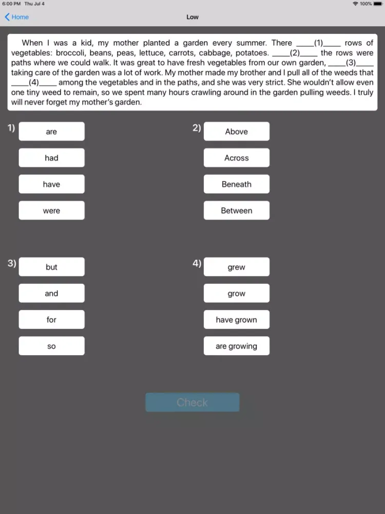 EPT Grammar Lite iPad  स्क्रीनशॉट