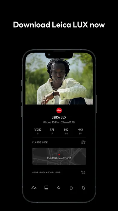 ภาพหน้าจอของ Leica LUX | Pro Photo Capture