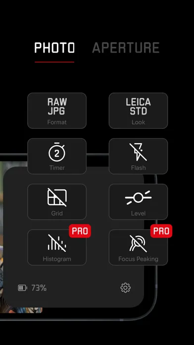 ภาพหน้าจอของ Leica LUX | Pro Photo Capture