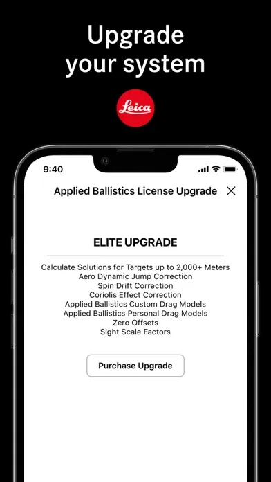 Tangkapan layar Leica Ballistics