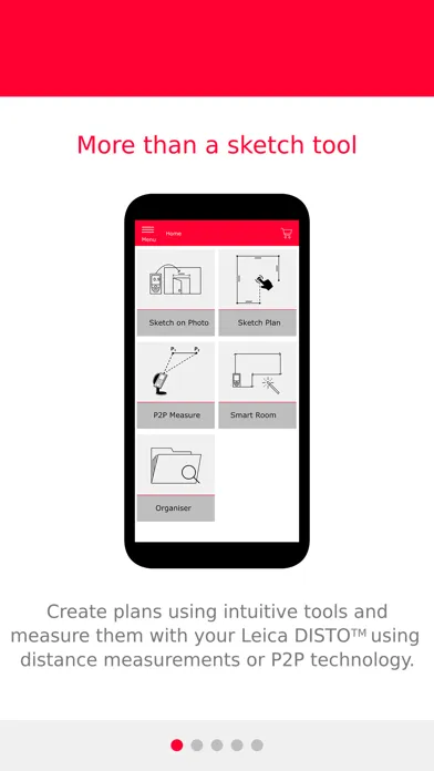 Ảnh chụp màn hình của Leica DISTO Plan