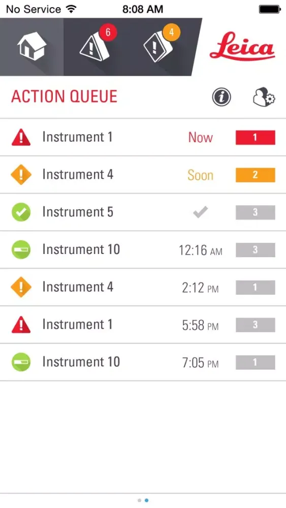 APiQ Instrument Dashboard سکرین شاٹس