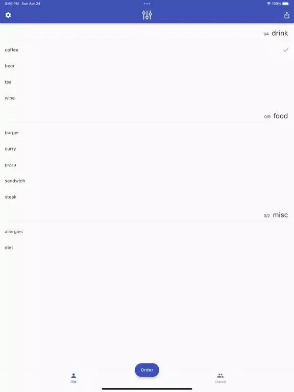 Preference iPad  স্ক্রিনশট