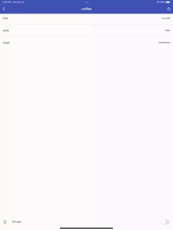 Preference iPad  স্ক্রিনশট