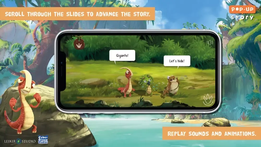 Gigantosaurus, pop-up story应用截图