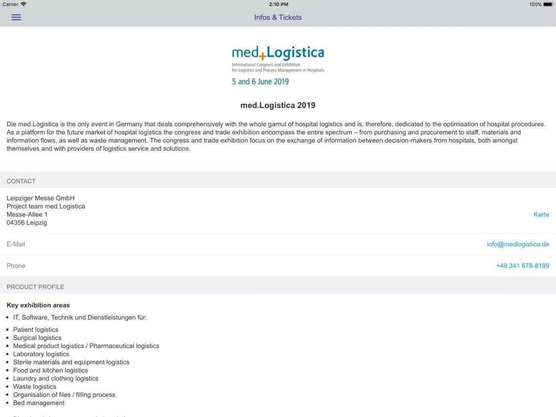تصاویر med.Logistica iPad 