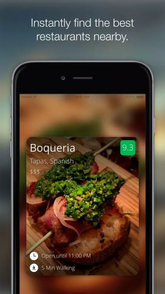 Zrzuty ekranu Eat Now - Instant, Personalized Restaurant Recommendation