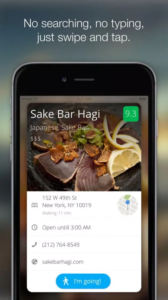 Zrzuty ekranu Eat Now - Instant, Personalized Restaurant Recommendation