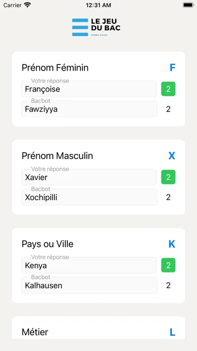 Le Jeu du Bac, comme avant ! Screenshots