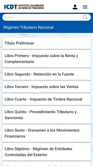 Régimen Tributario de Colombia سکرین شاٹس