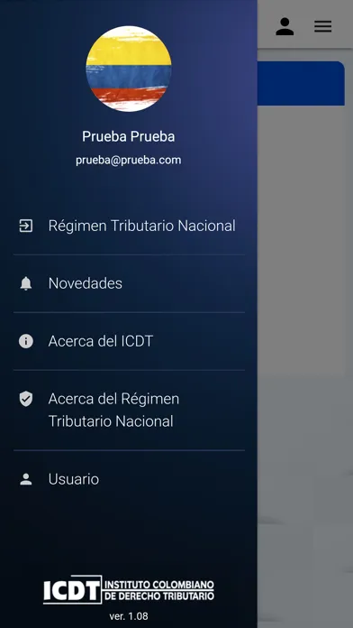 Régimen Tributario de Colombia سکرین شاٹس