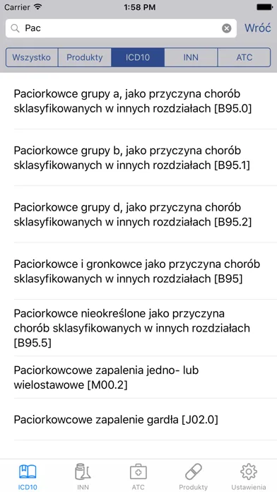 Скриншоты DrWidget ICD10