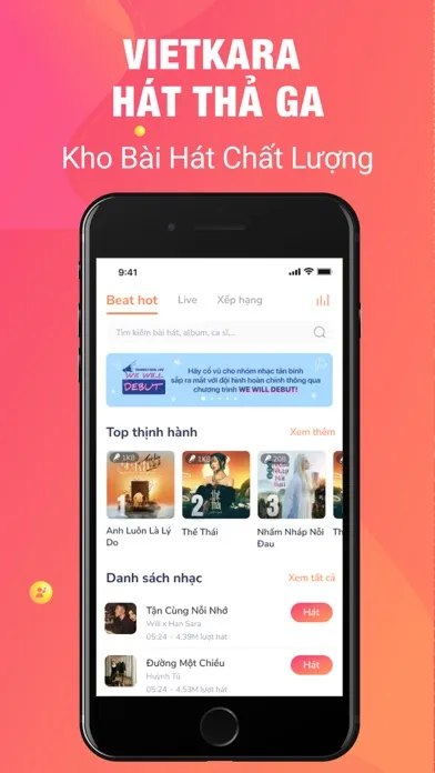 Captures d'écran de Việt Kara - Hát Karaoke online