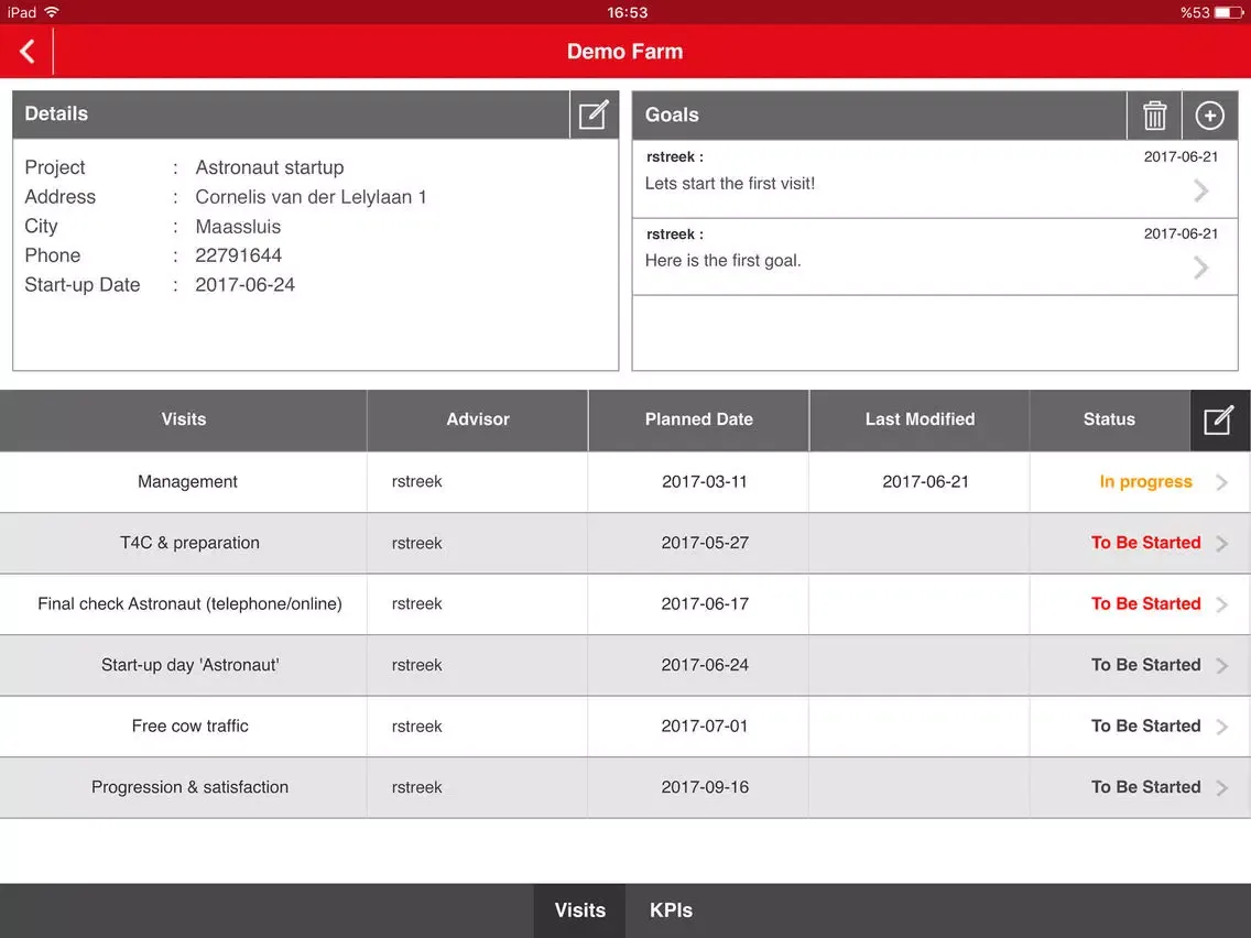 Lely RoadBook iPad  Screenshots