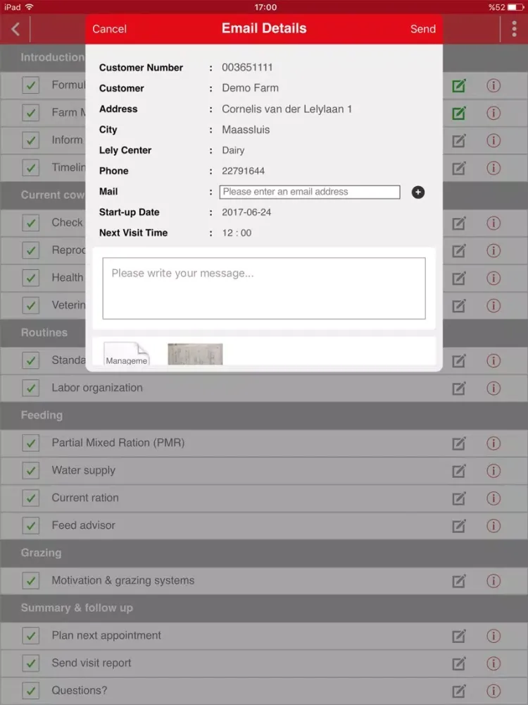Lely RoadBook iPad  Screenshots