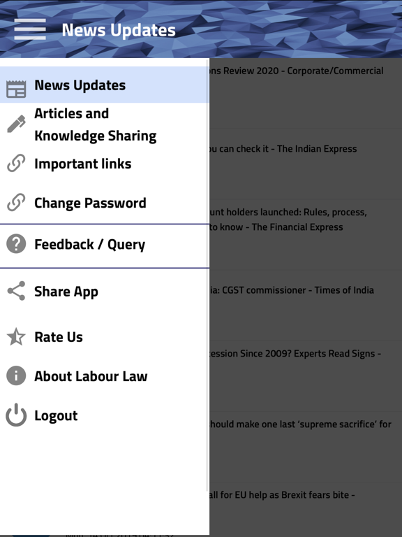 Скриншоты Labour Law Support iPad 