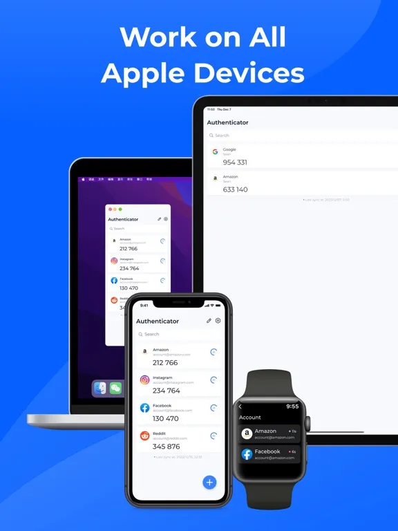 Authenticator App- MFA,2FA,OTP iPad  Screenshots