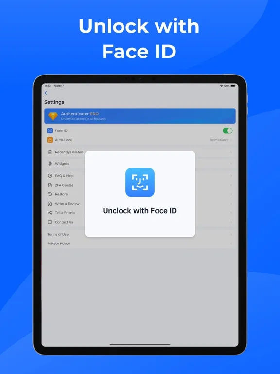 Authenticator App- MFA,2FA,OTP iPad  Screenshots