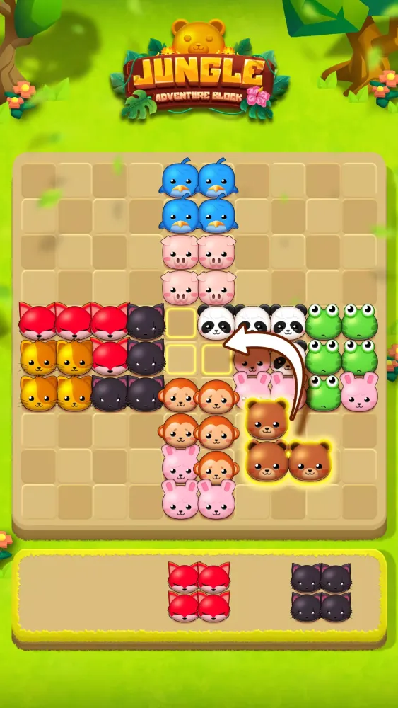 Jungle Adventure Block سکرین شاٹس