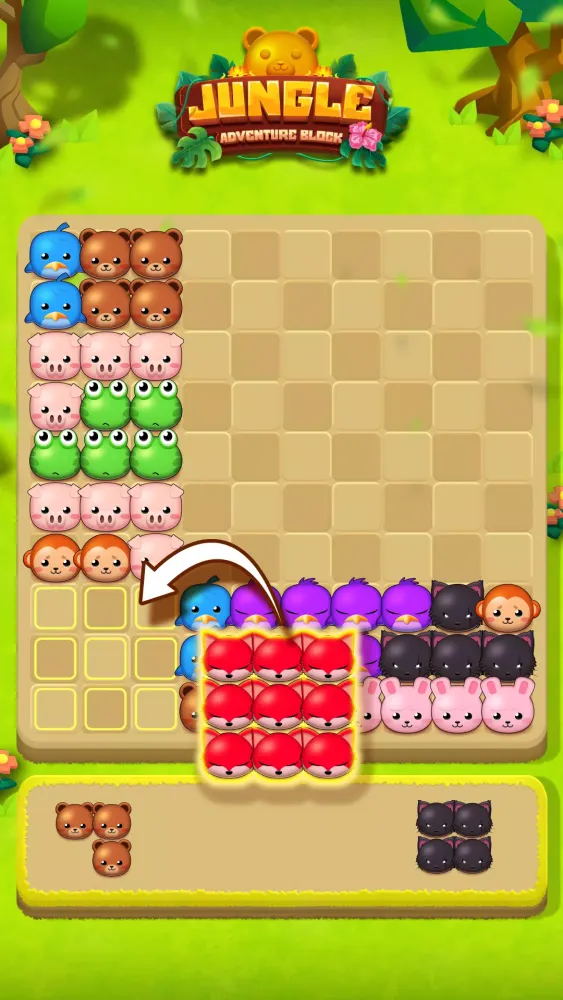 Jungle Adventure Block سکرین شاٹس