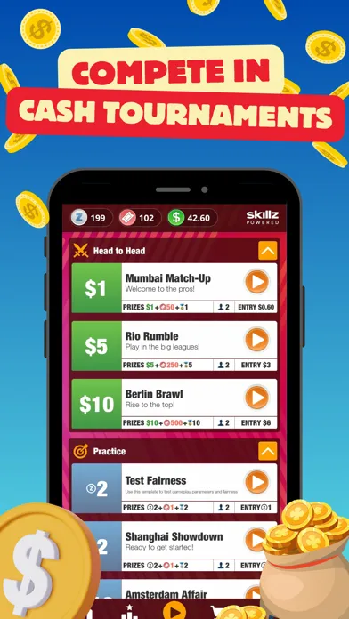 CashBrick - real money skillz سکرین شاٹس