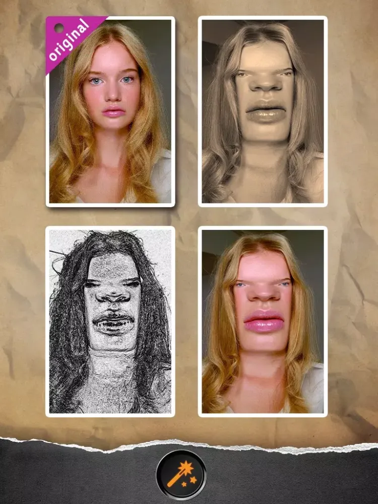 Capturas de pantalla de Funny Face - Photo Helium Booth with Sketch,Blur,Boken Filter Effects iPad 