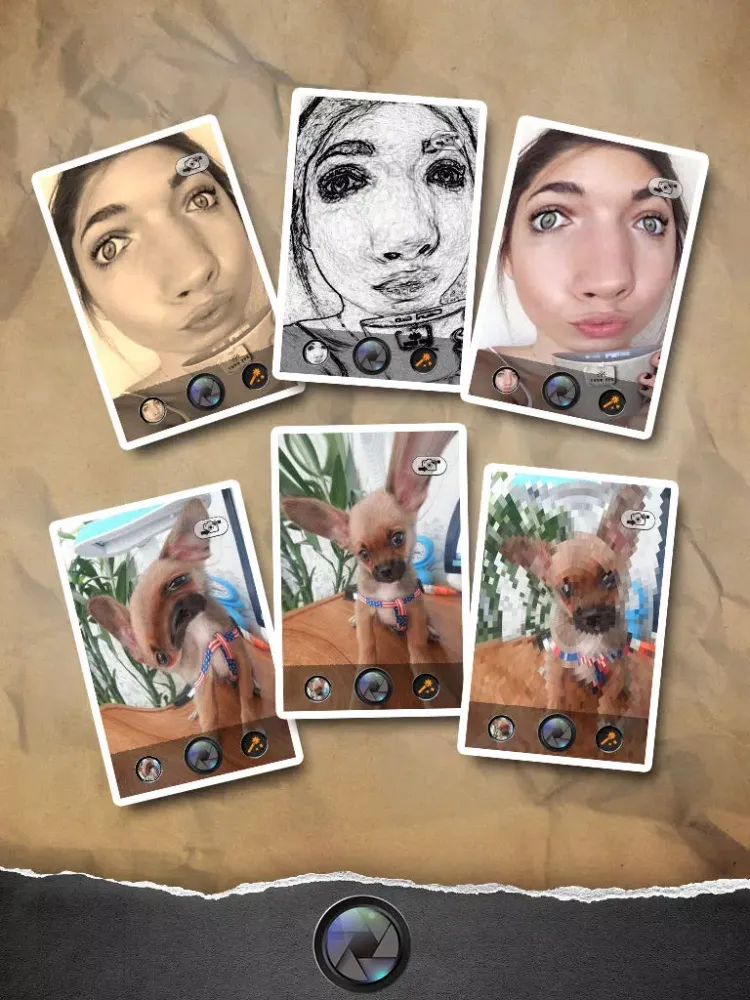 Capturas de pantalla de Funny Face - Photo Helium Booth with Sketch,Blur,Boken Filter Effects iPad 