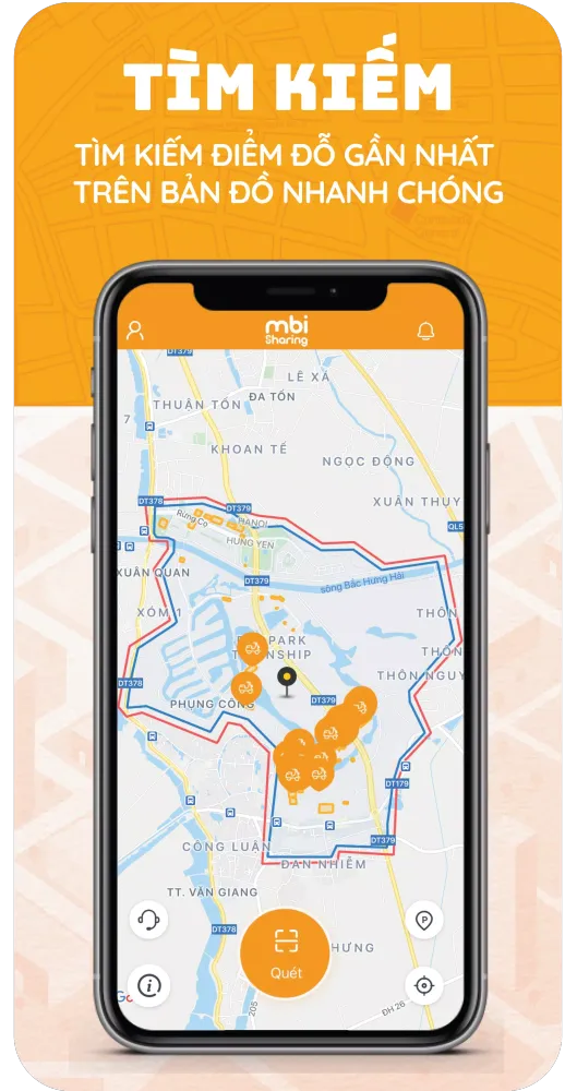 Screenshot di MBI Sharing - Ứng dụng chia sẻ xe máy điện