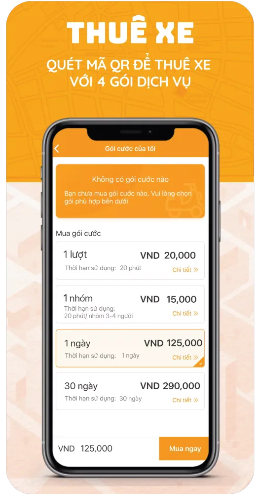 Screenshot di MBI Sharing - Ứng dụng chia sẻ xe máy điện