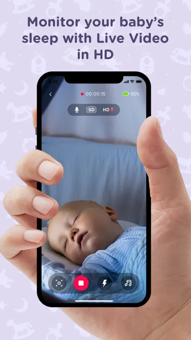 Capturas de tela do Baby Monitor Unlimited range