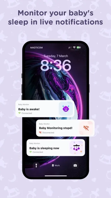 Capturas de tela do Baby Monitor Unlimited range