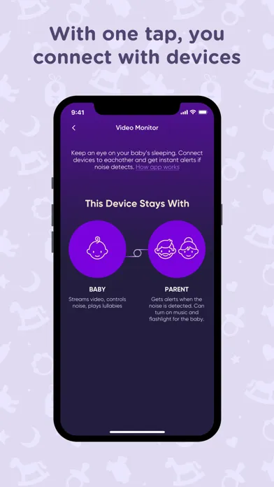 Capturas de tela do Baby Monitor Unlimited range