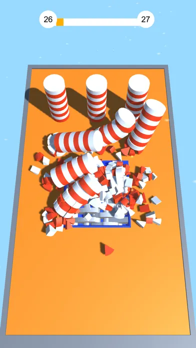 Capturas de tela do Shredder vs Cubes