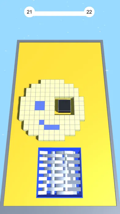 Capturas de tela do Shredder vs Cubes