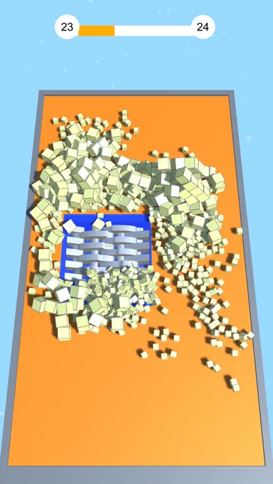 Capturas de tela do Shredder vs Cubes