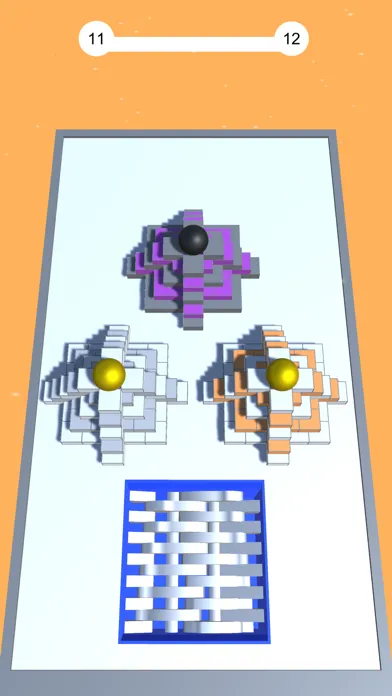 Capturas de tela do Shredder vs Cubes