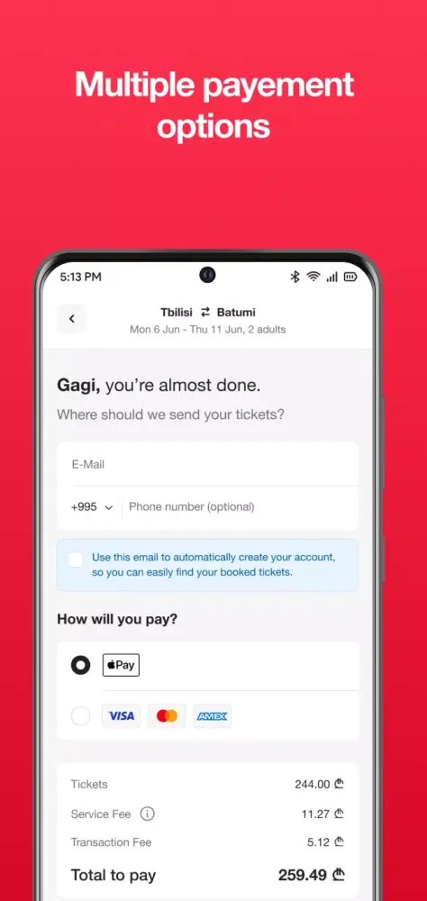 TRE.GE - Railway Tickets Screenshots