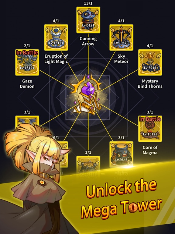 Screenshot di Idle Defense: Dark Forest iPad 