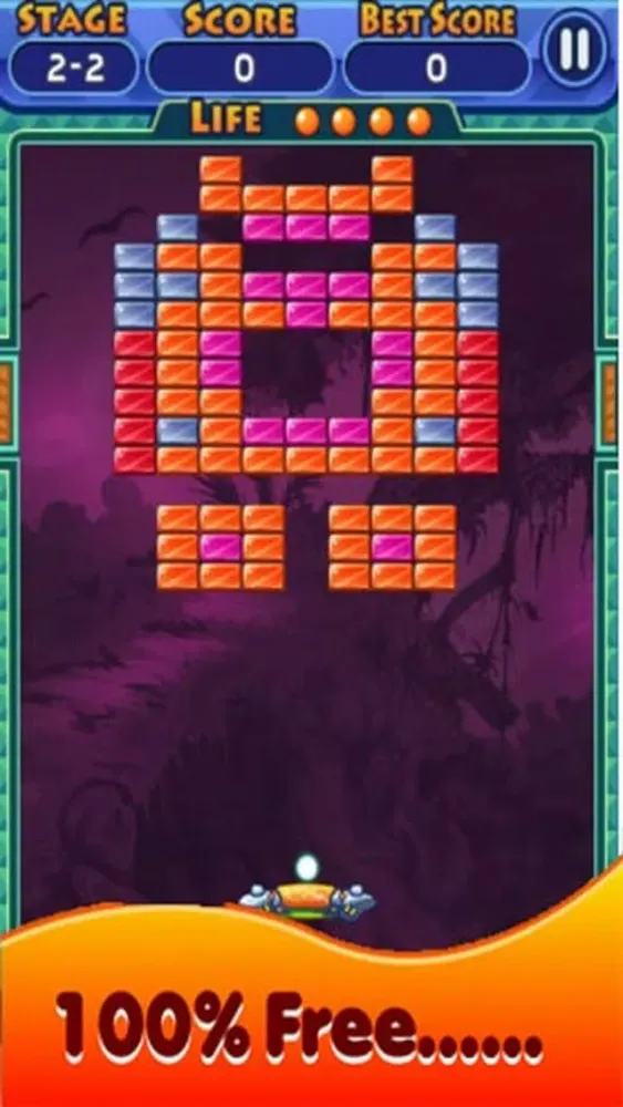Ảnh chụp màn hình của Brick Space Shoot