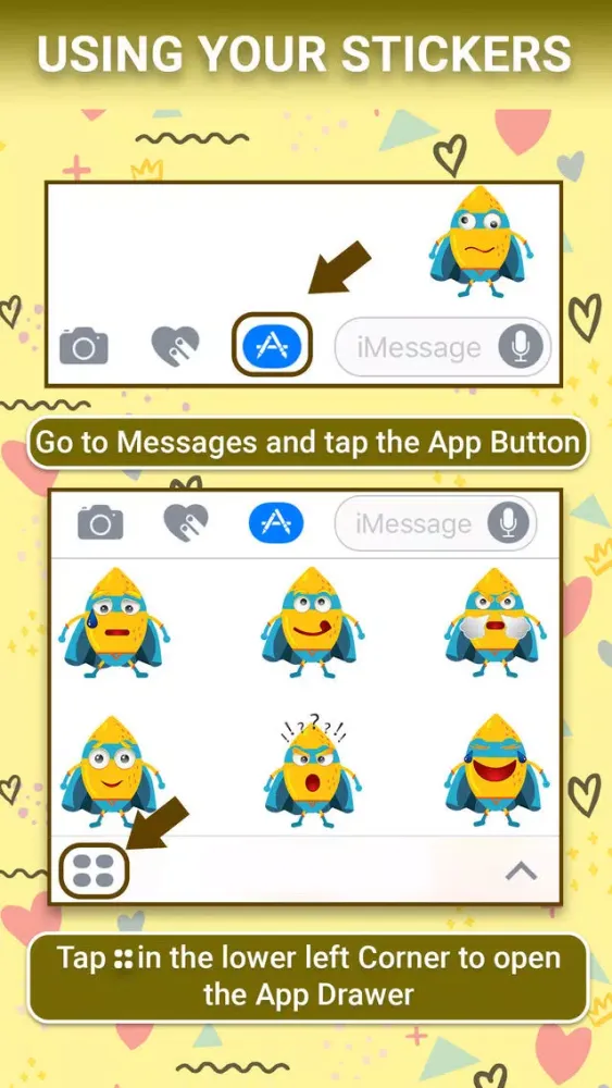 Fruit Superhero : 3D Stickers स्क्रीनशॉट