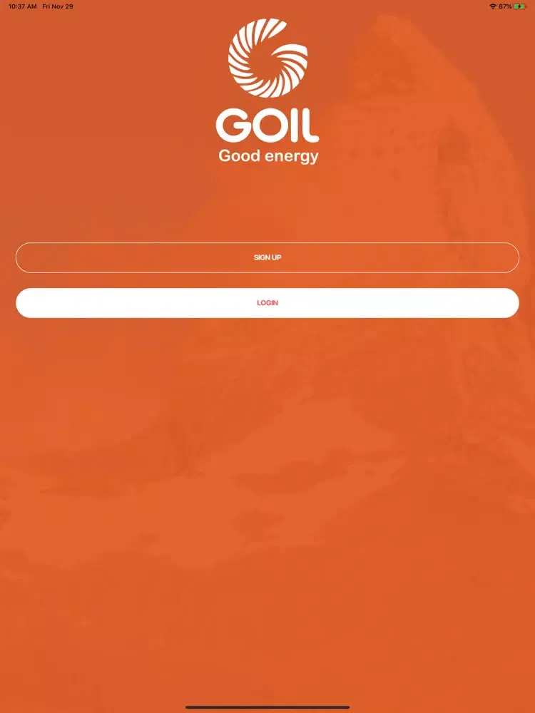 Goil Promo iPad  Screenshots