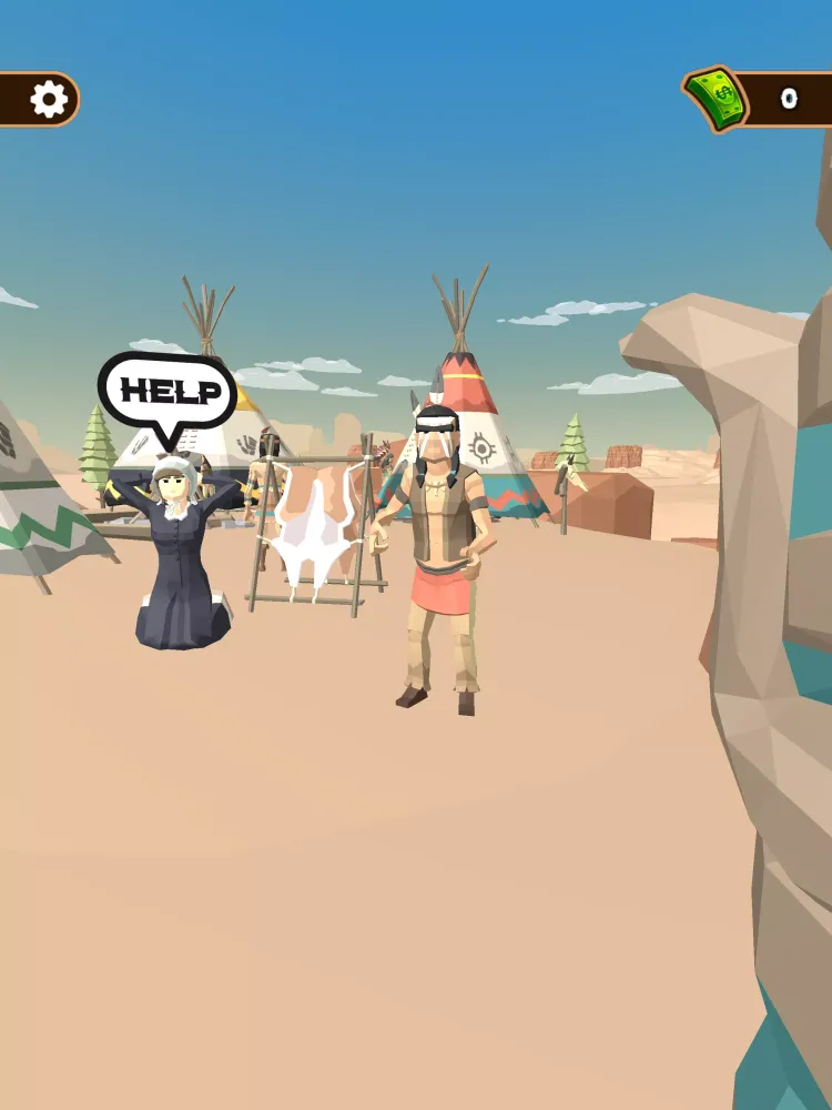 Ảnh chụp màn hình của Western Cowboy: Shooting Game
