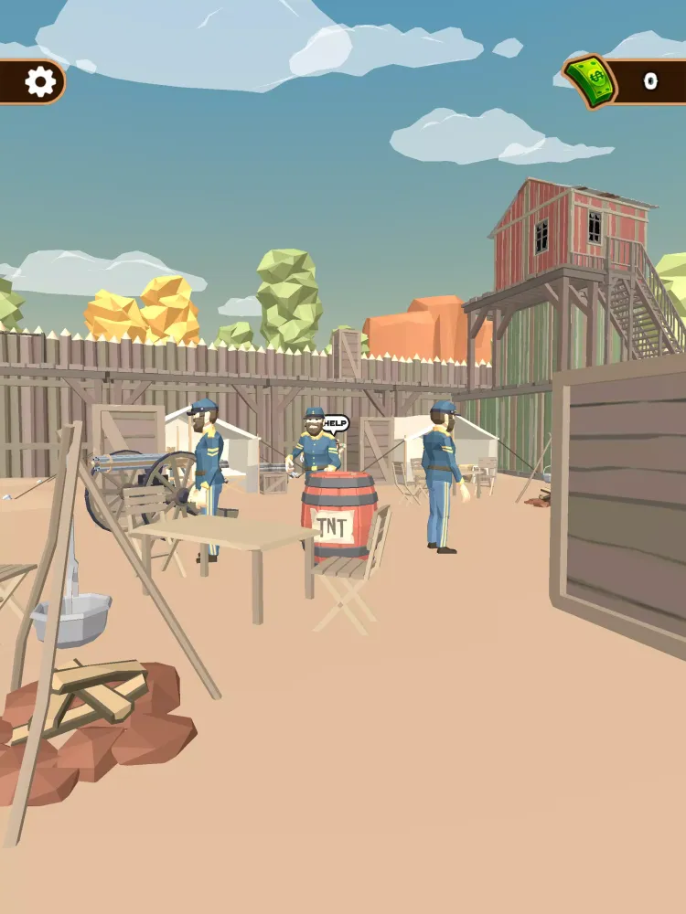 Ảnh chụp màn hình của Western Cowboy: Shooting Game