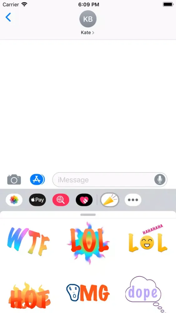 Captures d'écran de Shout Stickers