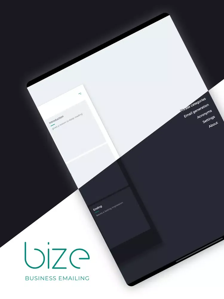 Capturas de tela do Bize - email writing tool iPad 