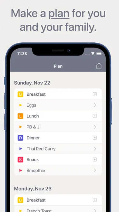 صور Lemur: Simple Meal Planning