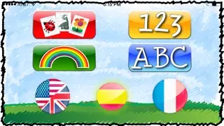 LinguiMind ABC's, Numbers, Colors, Letter Flash Cards, in English, Spanish + French Screenshots