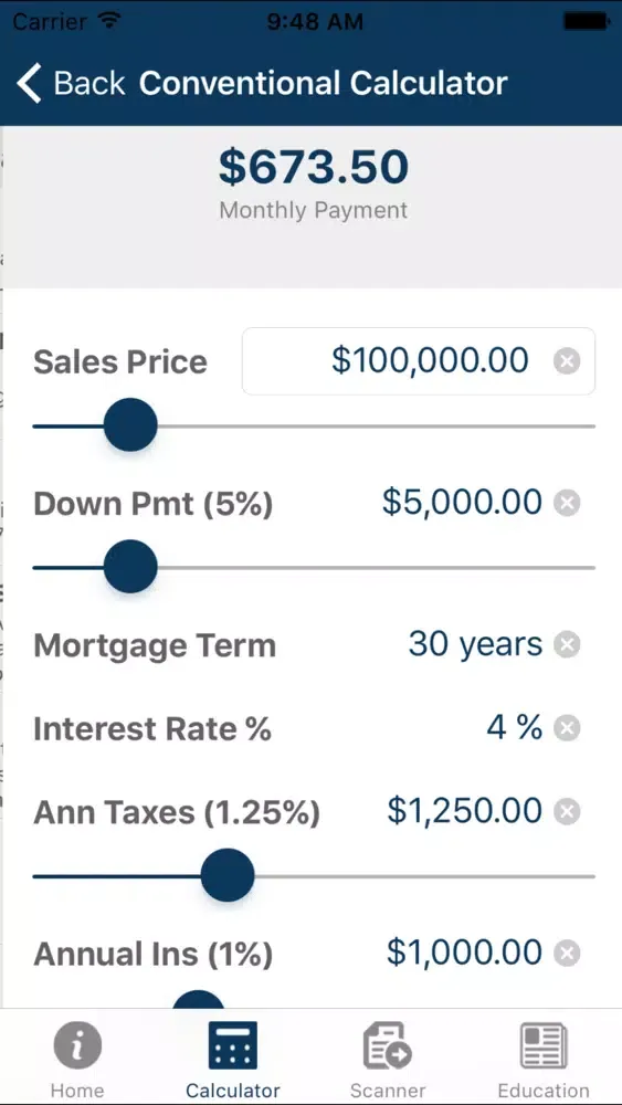 Zrzuty ekranu Lending Edge Mortgage