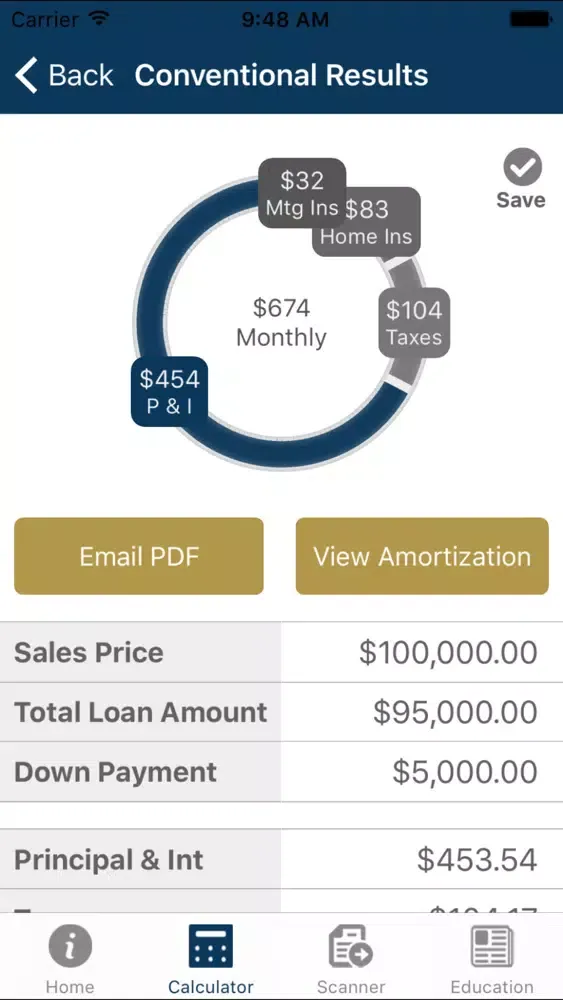Zrzuty ekranu Lending Edge Mortgage